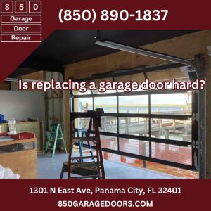 Is replacing a garage door hard?