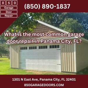 What is the most common garage door repair in Panama City, FL?